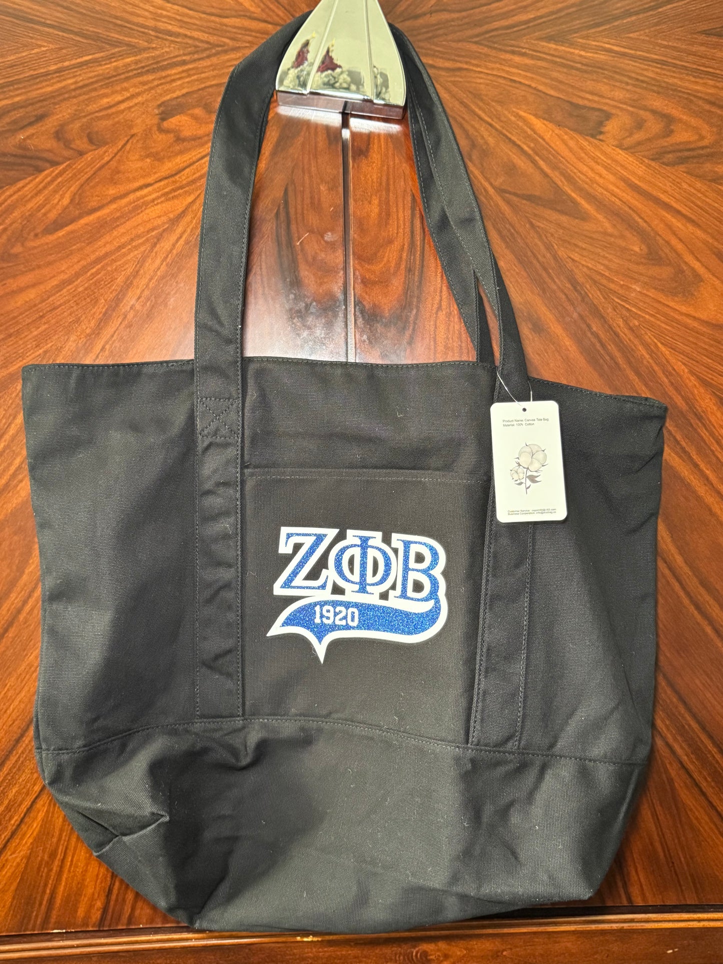 Zippered Tote Bag