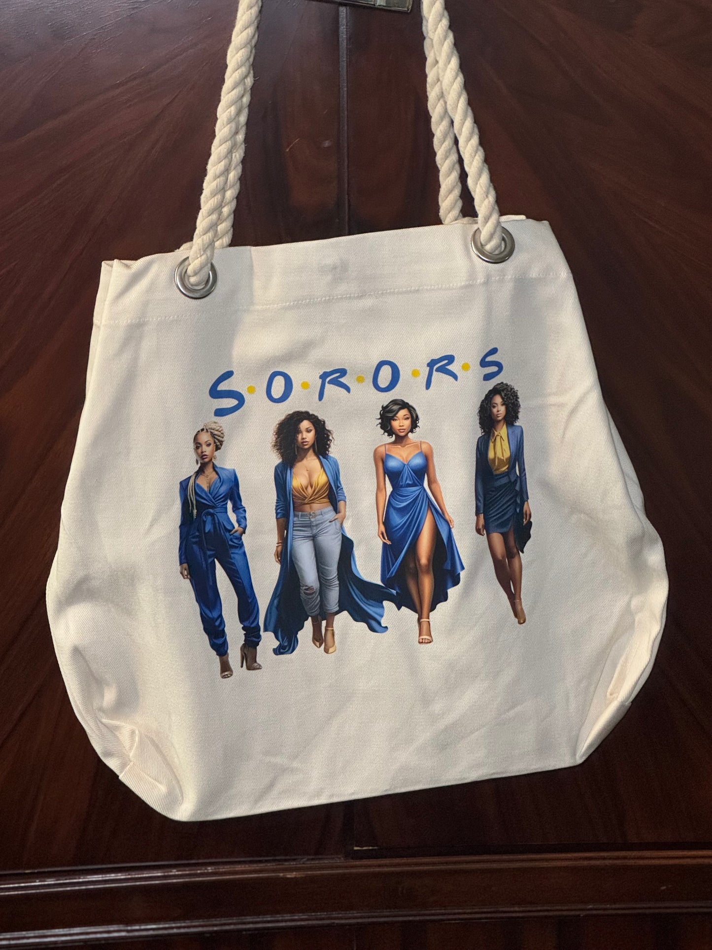 Rope Handle Canvas Bag