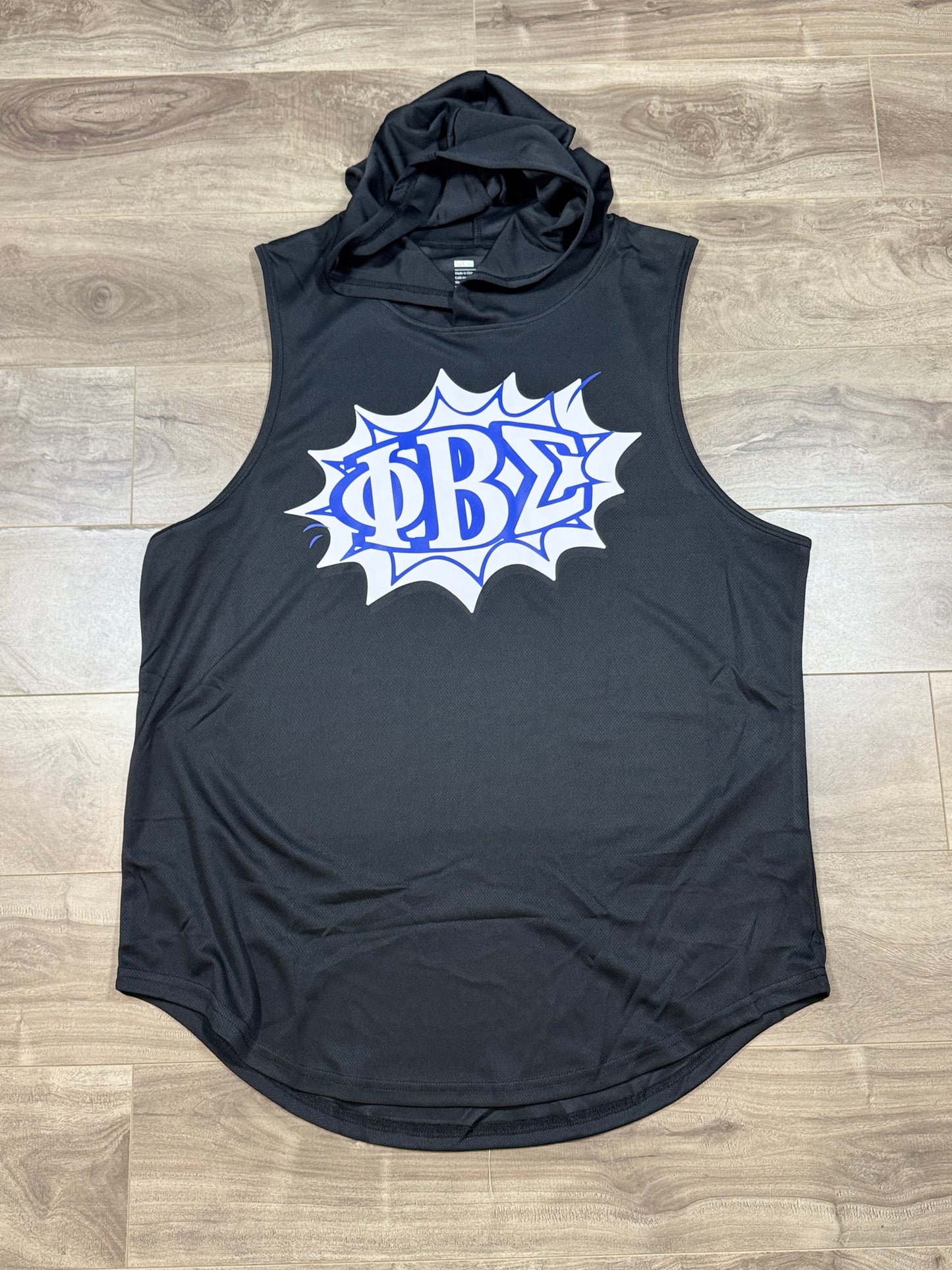 Phi Beta Sigma Fraternity Hooded Workout Tank