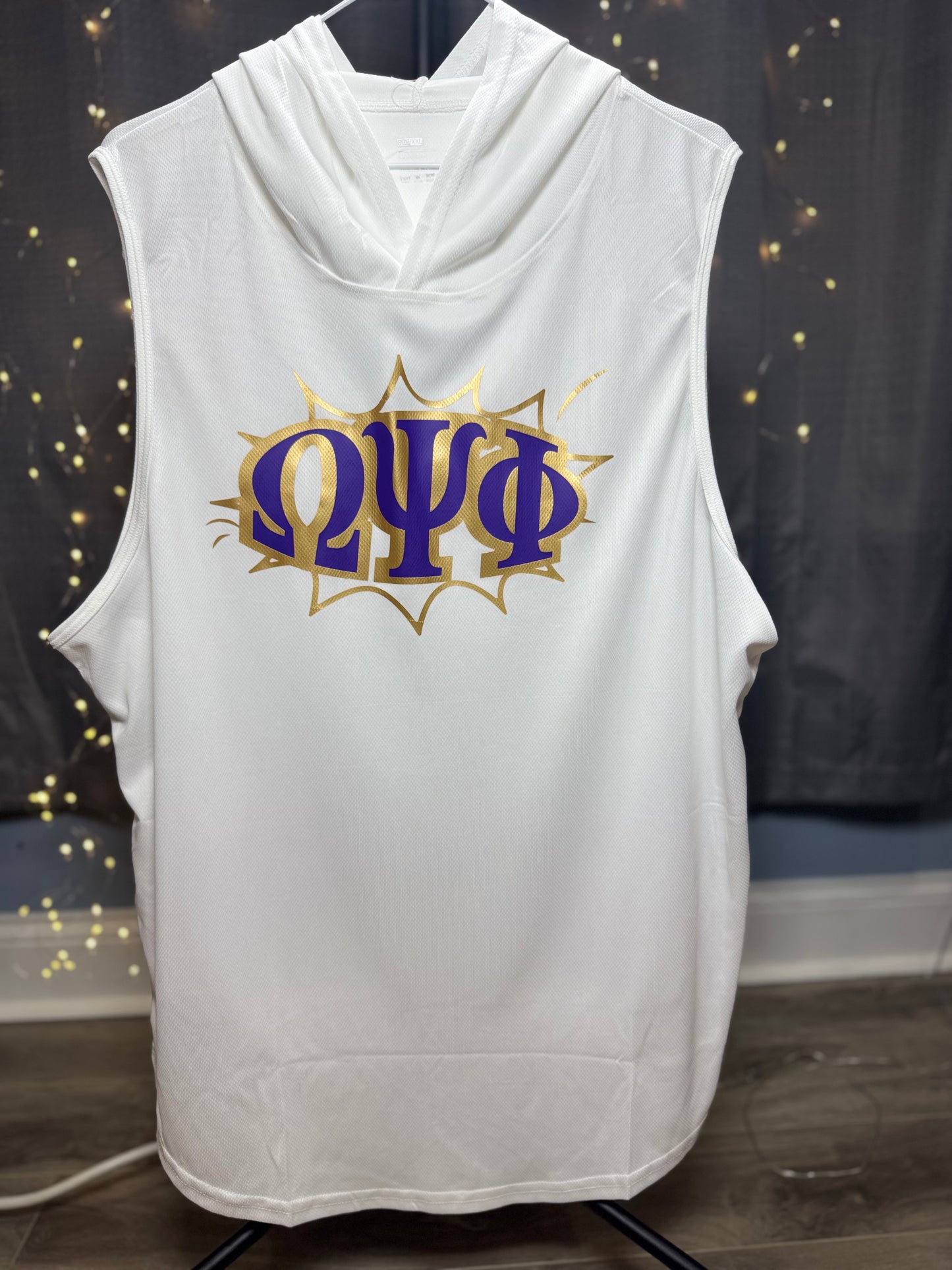 Omega Psi Phi Fraternity Hooded Workout Tank