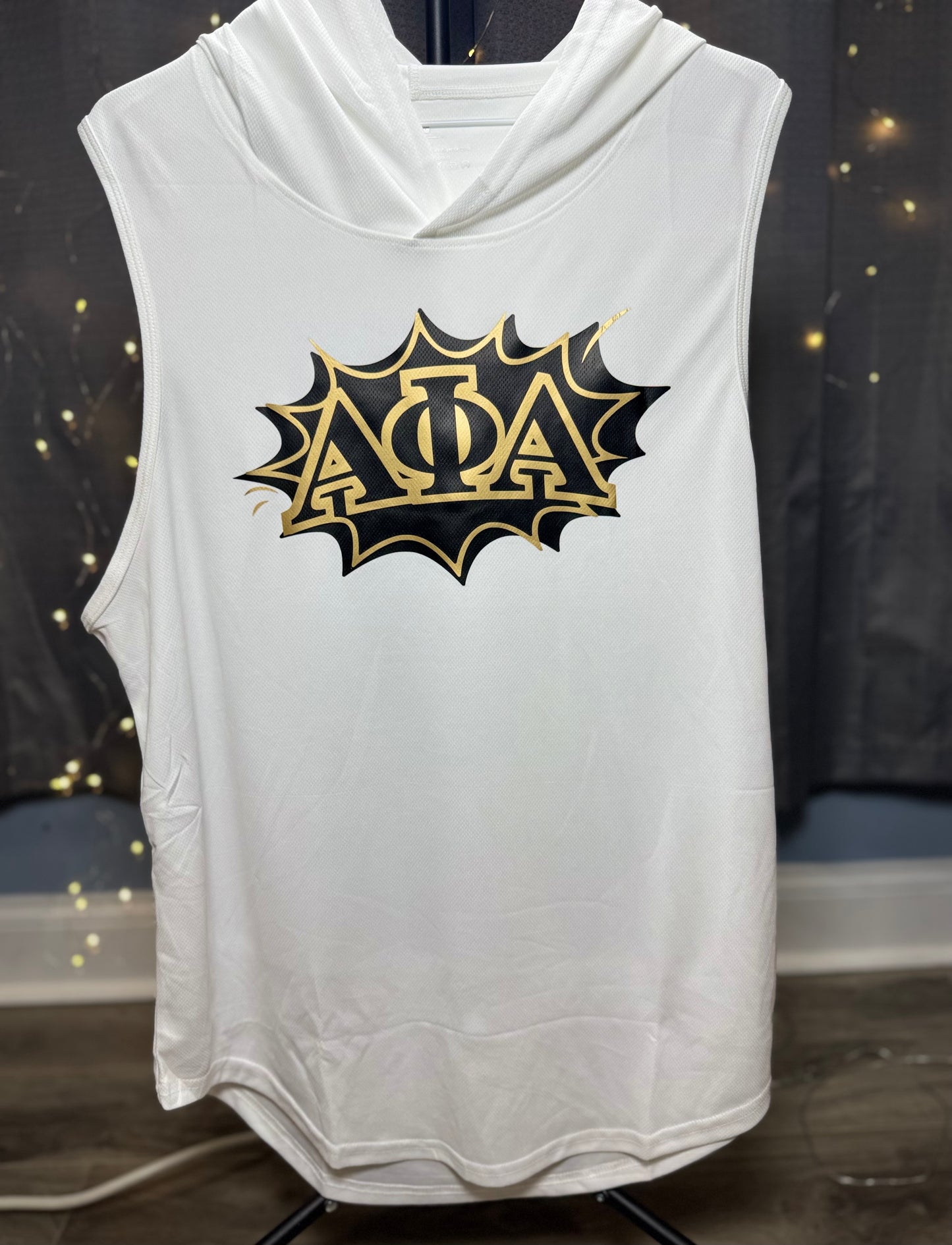 Alpha Phi Alpha Fraternity Hooded Workout Tank