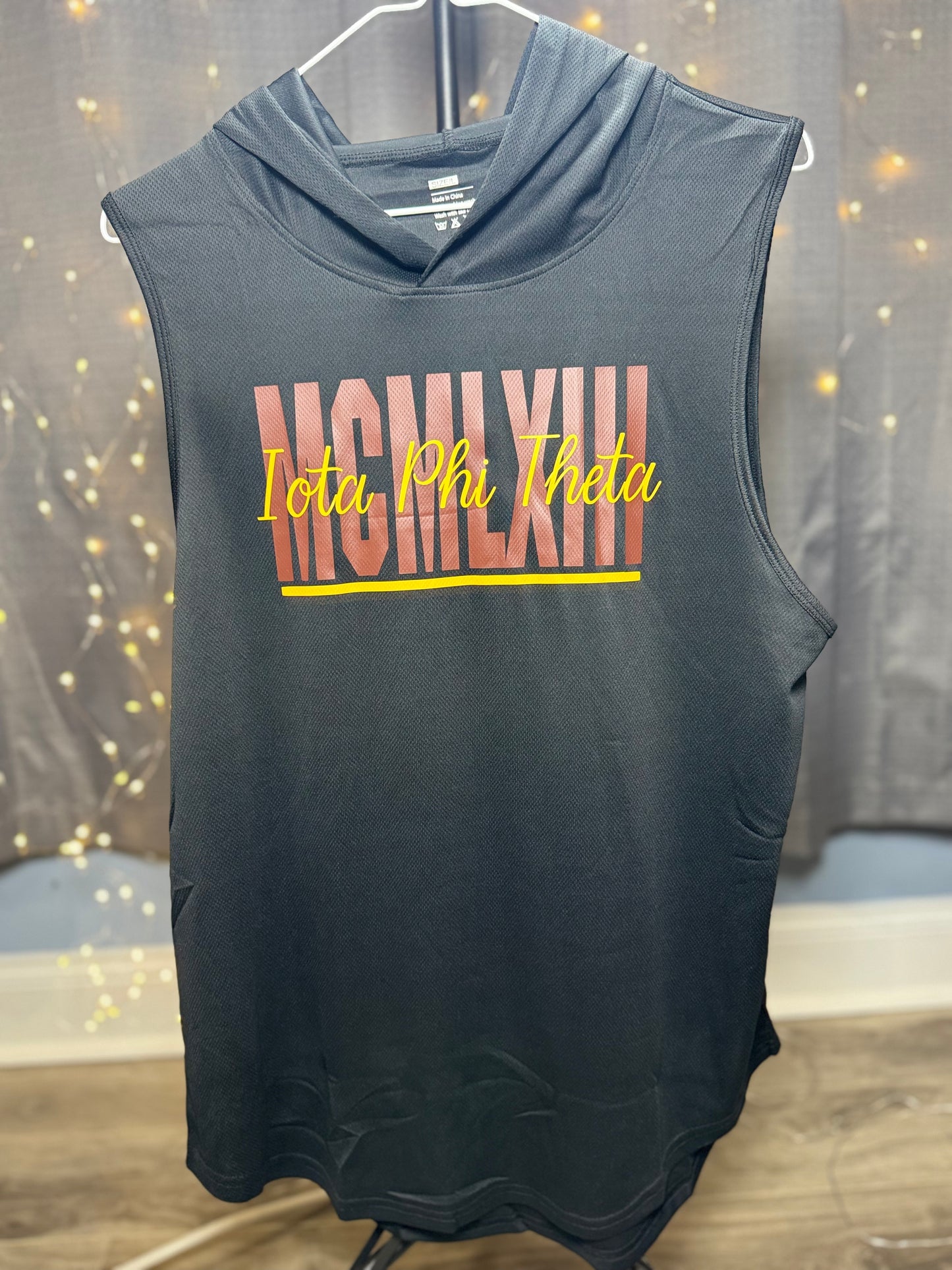 Iota Phi Theta 1963 Hooded Workout Tank