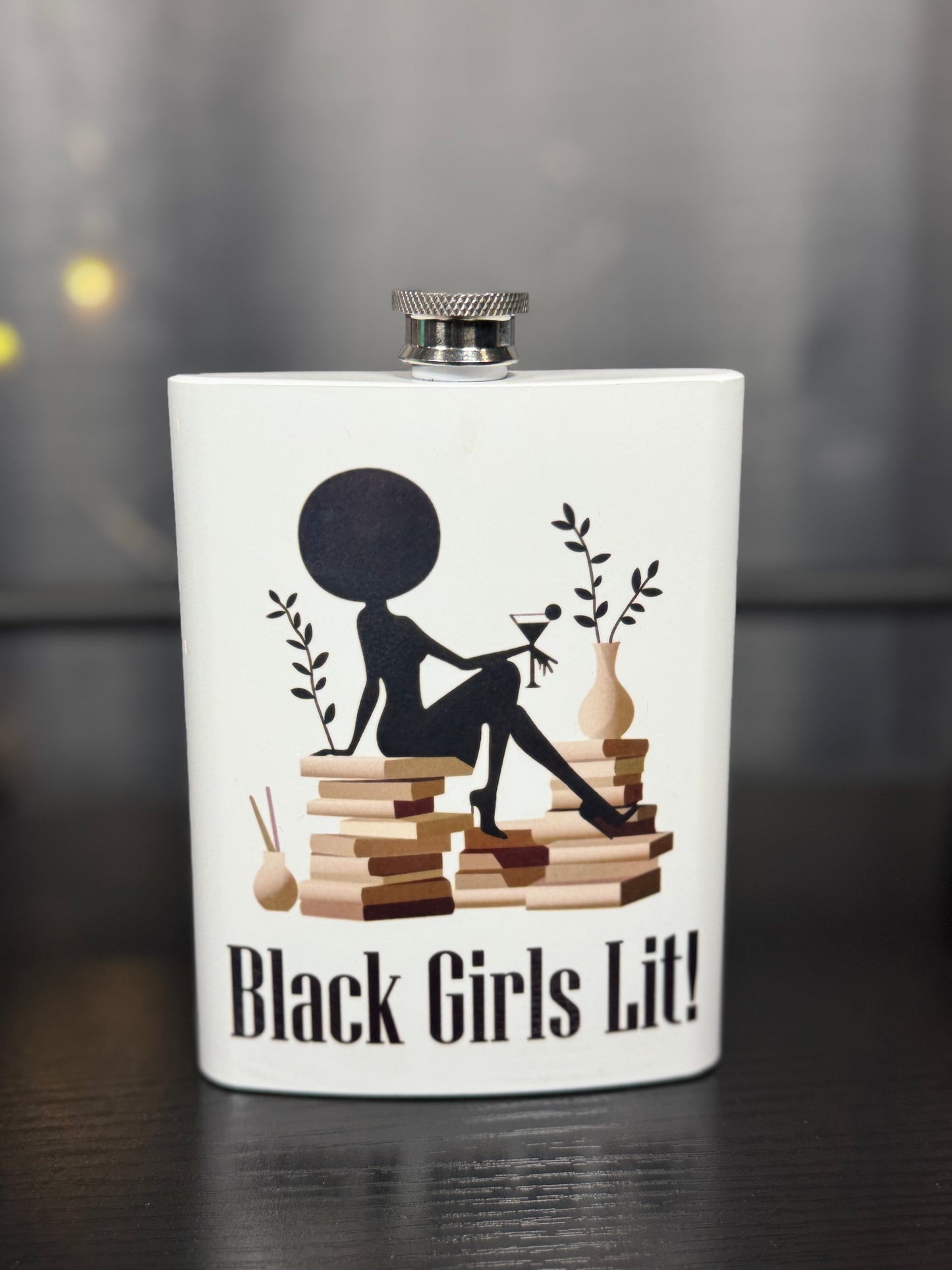 Black Girls Lit Flask