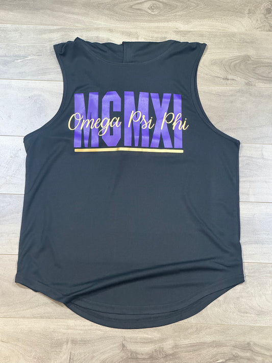 Omega Psi Phi 1911 Hooded Workout Tank