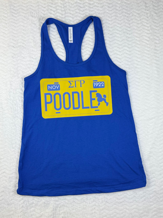 Sigma Gamma Rho Poodle Tank Top