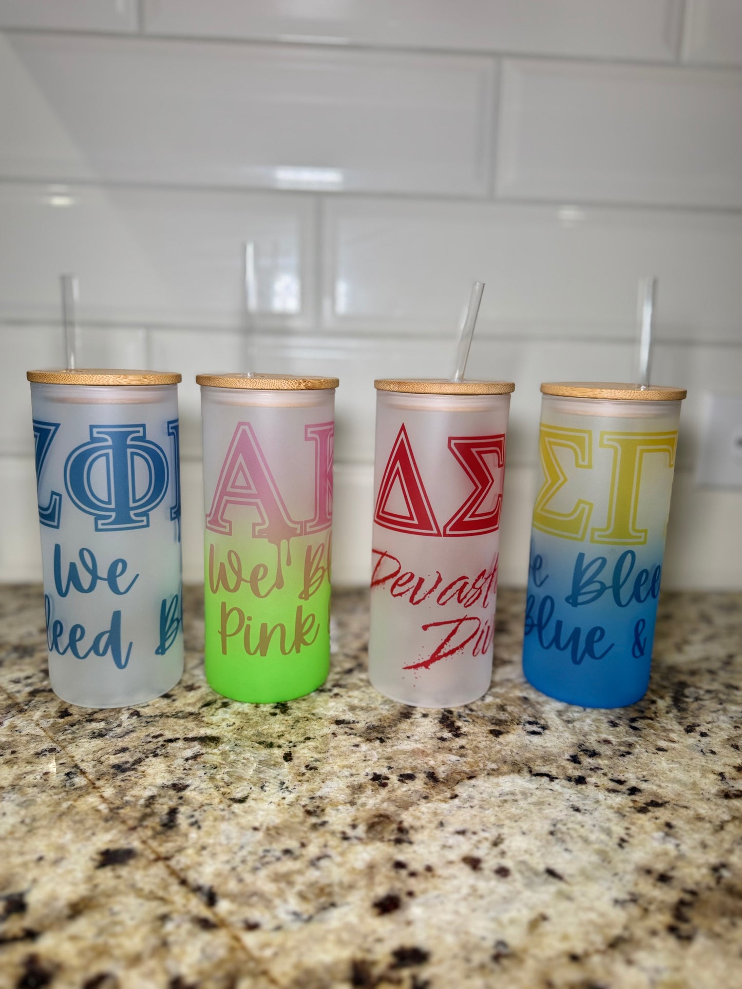 Sorority Cup w/Bamboo Lid