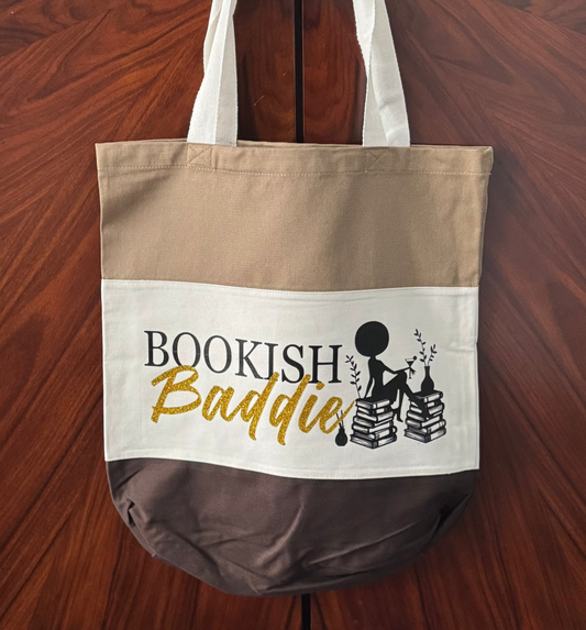 Bookish Baddie Book Tote Bag